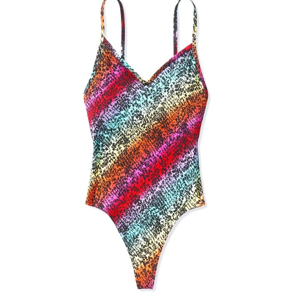 V Neck Bodysuit- Pink